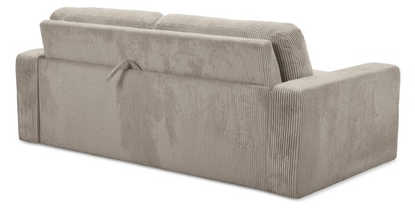 Světle hnědá manšestrová rozkládací pohovka 195 cm Nona – Makamii