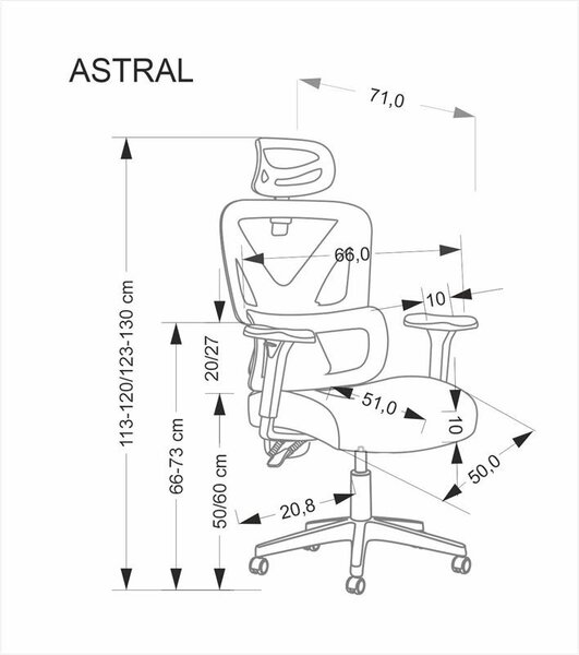 Kancelářská židle ASTrex (černá)