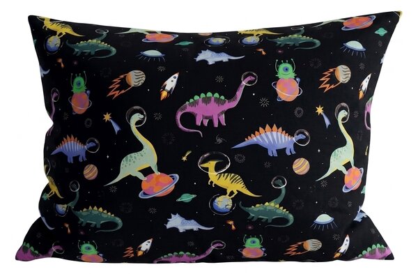 Povlak na polštář z mikrovlákna DINO SPACE 70x90 cm, barevný