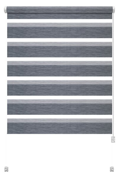 Šedá roleta den a noc 42,5x150 cm Zebra Natur – Gardinia