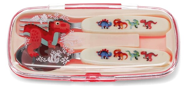 Nerezový dětský příbor 2 ks Baby Dinos – Rex London