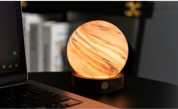 Hnědá/v tmavě přírodní barvě světelná dekorace na USB ø 8 cm Polar Cloud – Gingko