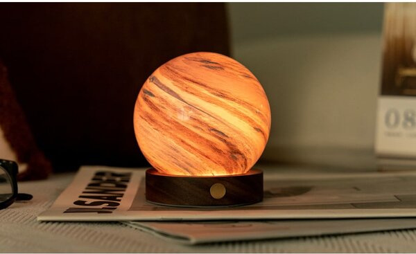 Hnědá/v tmavě přírodní barvě světelná dekorace na USB ø 8 cm Polar Cloud – Gingko