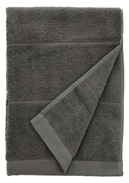 Tmavě šedý froté bavlněný ručník 50x100 cm Line – Södahl