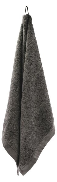 Tmavě šedý froté bavlněný ručník 50x100 cm Line – Södahl