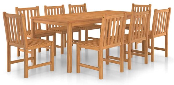 9dílná zahradní jídelní sada 200 x 100 cm masivní teakové dřevo 3059946