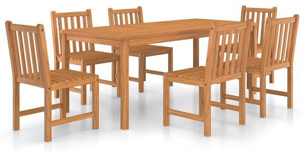 7dílná zahradní jídelní sada 180 x 90 cm masivní teakové dřevo 3059941