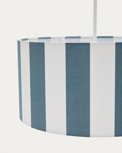 Bílé/modré dětské stínidlo ø 40 cm Ciral – Kave Home