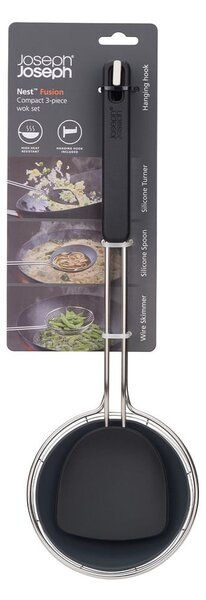 Nerezová sada kuchyňského náčiní 3 ks Fusion Wok Set – Joseph Joseph