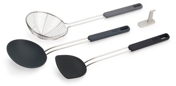 Nerezová sada kuchyňského náčiní 3 ks Fusion Wok Set – Joseph Joseph