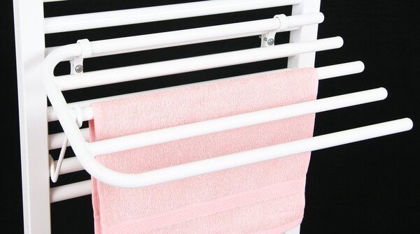Aqualine Aqualine, Sušák 4 ručníků na topná tělesa, univerzální upínání, délka 50cm, bílá, 25-03-SV450
