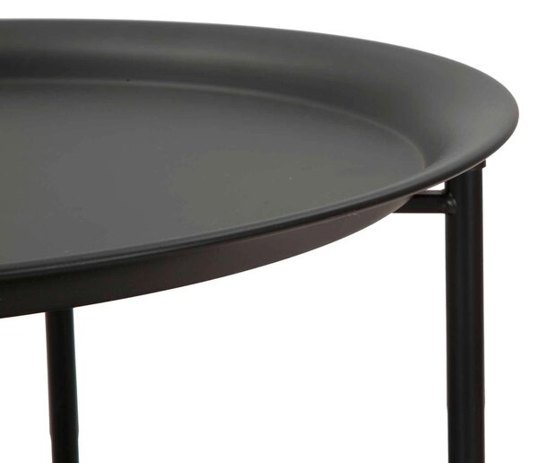 KONFERENČNÍ STOLEK, černá, barvy zlata, kov, 40/50 cm - Konferenční stolky, Online Only
