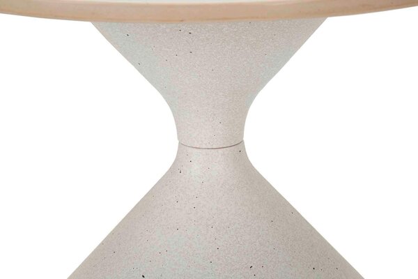 KONFERENČNÍ STOLEK, bílá, kov, keramika, 42/42/40 cm - Konferenční stolky, Online Only