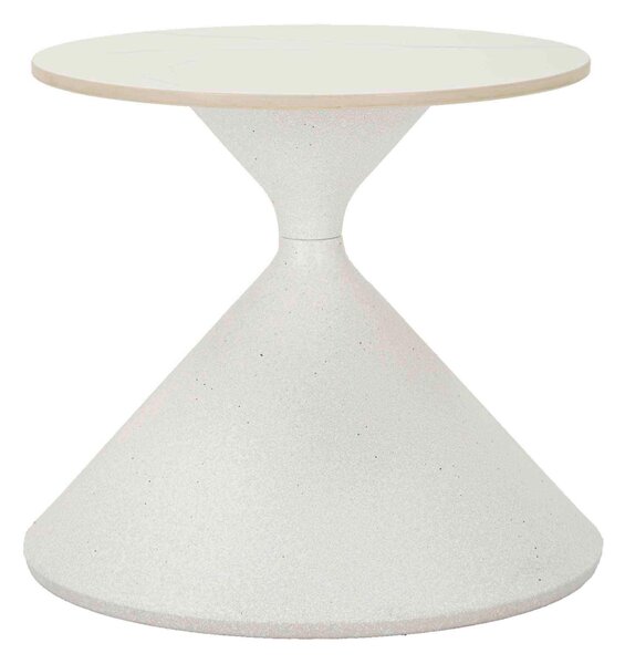 KONFERENČNÍ STOLEK, bílá, kov, keramika, 42/42/40 cm - Konferenční stolky, Online Only