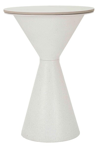 KONFERENČNÍ STOLEK, bílá, kov, keramika, 44,5/63 cm - Konferenční stolky, Online Only