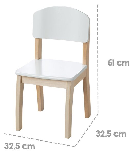 Bílá dětská židle – Roba