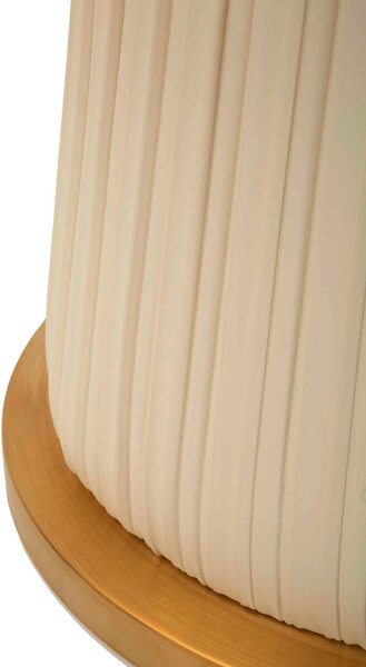 KONFERENČNÍ STOLEK, krémová, bílá, barvy zlata, kov, plast, keramika, 50/60 cm - Konferenční stolky, Online Only