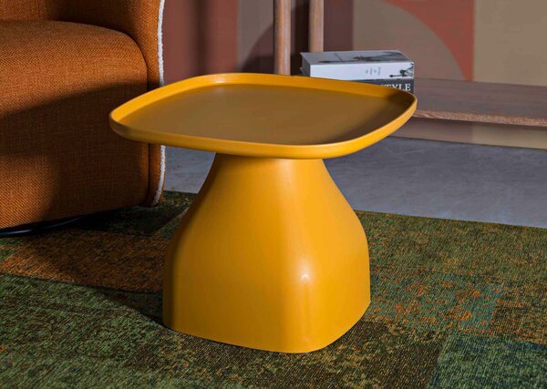 KONFERENČNÍ STOLEK, žlutá, plast, 48/38/48 cm - Online Only konferenční stolky, Online Only