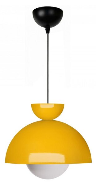 Žluté závěsné svítidlo s kovovým stínidlem ø 25 cm Arta – Opviq lights