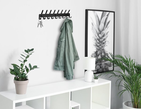 Nástěnný věšák na kabáty SYTTEN – matně černý