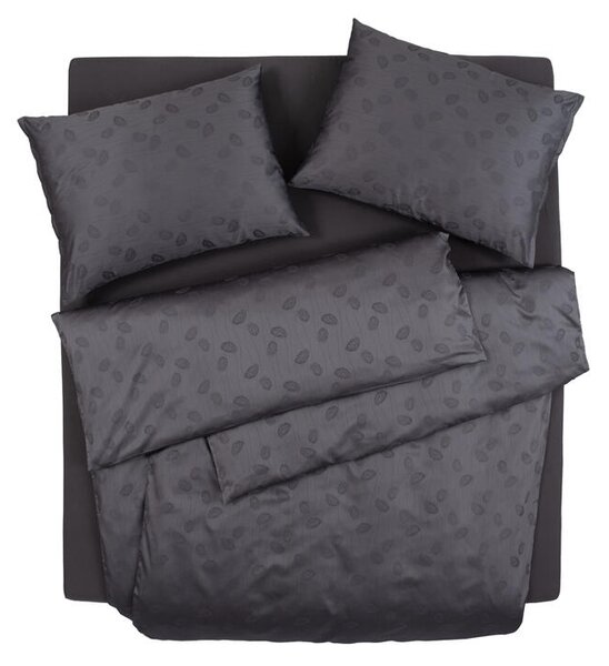 Povlečení EXCLUSIVE TENCEL PLUS peříčka šedá 140 x 200/70 x 90 cm