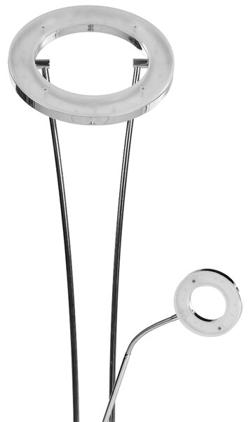 LED stojací lampa KENNET se stmívačem Kov Stříbrná