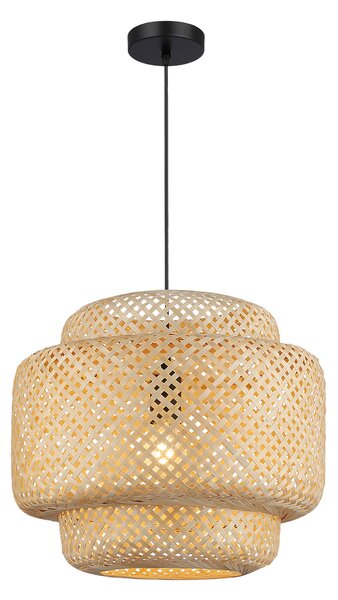 Závěsné svítidlo Hestia, 1x bambusové stínítko, (fi 40 cm), b