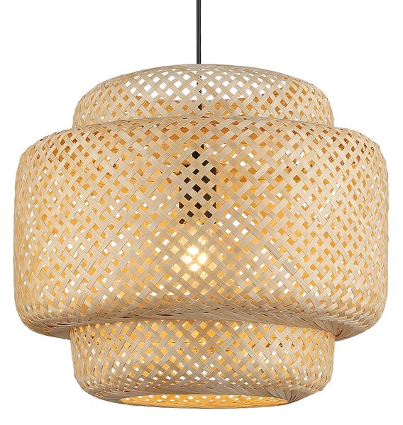 Závěsné svítidlo Hestia, 1x bambusové stínítko, (fi 40 cm), b