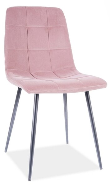 Jídelní židle - MILA Matt Velvet, různé barvy na výběr Čalounění: růžová (63)