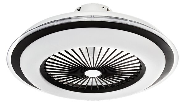 Stropní LED svítidlo Zephyr, 1x LED 48w, 3000-6000k, b, s ventilátorem a ovladačem