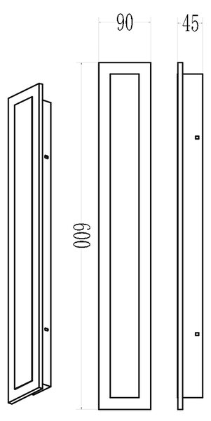 Nástěnné LED svítidlo Wow, 1x LED 20w, 3000-6500k, 3CCT, (60 cm)