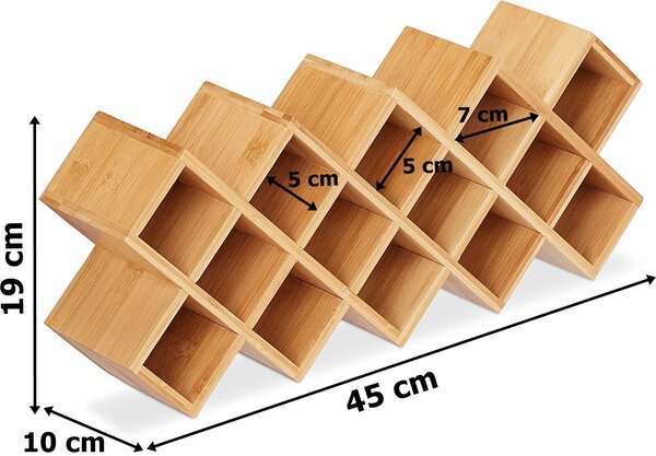 Bambusový stojan na koření KOCHEN, 18 kořenek