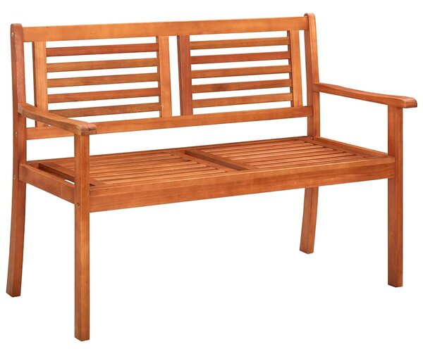2místná zahradní lavice s poduškou 120 cm masivní eukalyptus 3060969