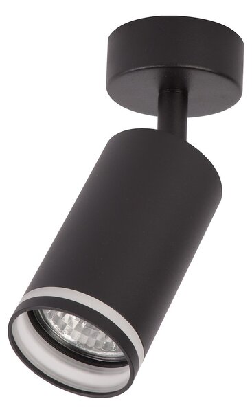 Bodové svítidlo Pipe Ring, 1x černé kovové stínítko, b