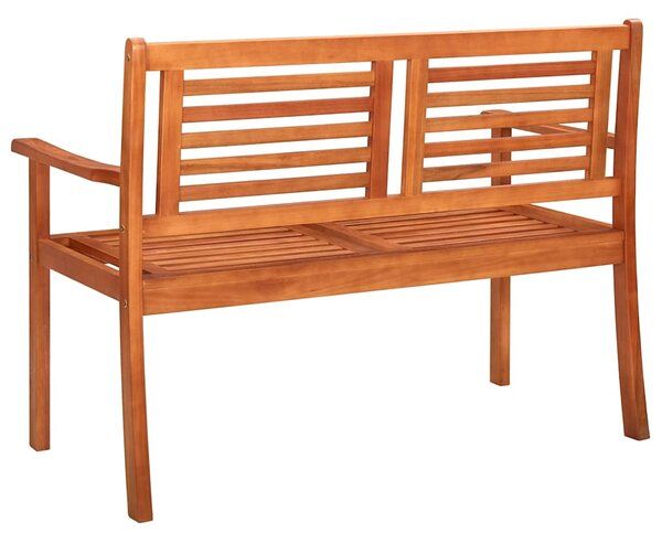 2místná zahradní lavice s poduškou 120 cm masivní eukalyptus 3060969