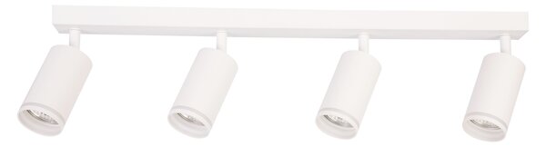 Bodové svítidlo Pipe Ring, 4x bílé kovové stínítko, w