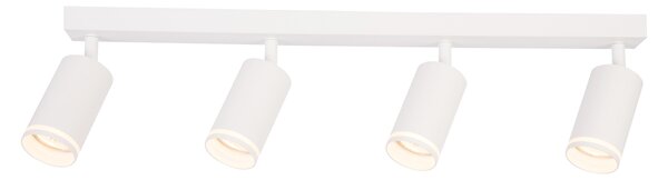 Bodové svítidlo Pipe Ring, 4x bílé kovové stínítko, w