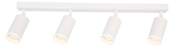 Bodové svítidlo Pipe Ring, 4x bílé kovové stínítko, w