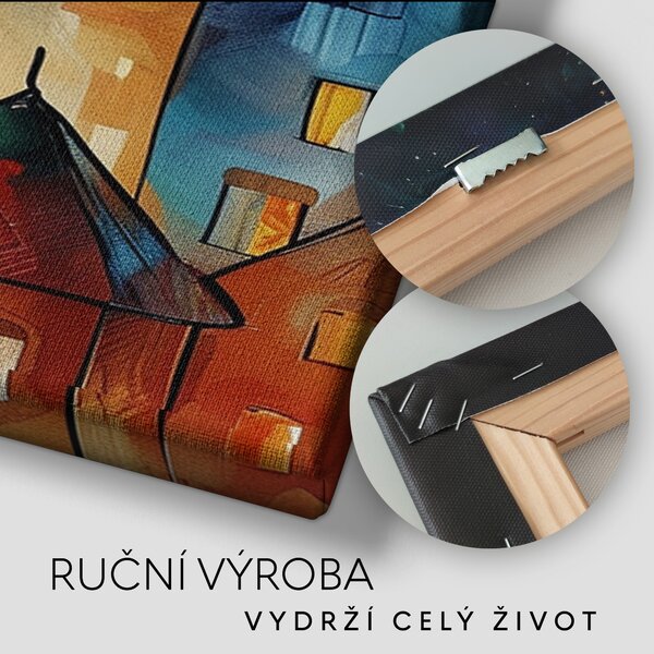 Obraz na plátně - Nočním životem v Orleans FeelHappy.cz Velikost obrazu (šířka x výška): 120 x 40 cm