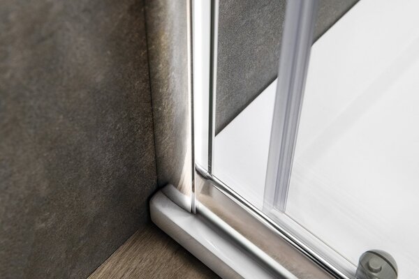 Aqualine Aqualine, AGGA čtvercová sprchová zástěna 800x800mm, čiré sklo, HLF808Y