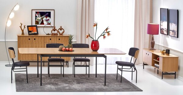 HALMAR Jídelní rozkládací stůl Smart ST 170/250 cm dub gladstone/černý