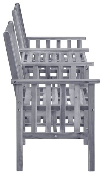 Zahradní židle s čajovým stolkem 159x61x92 cm masivní akácie 311884