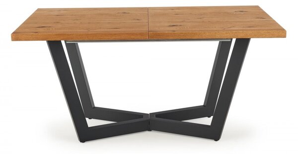 HALMAR Jídelní rozkládací stůl Massive 160/250 cm dub artisan/černý