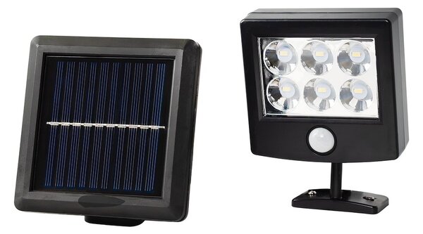 Exteriérové ​​solární LED svítidlo Depo, 1x LED 1,05w, černá