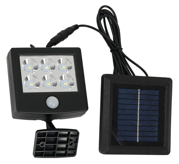 Exteriérové ​​solární LED svítidlo Depo, 1x LED 1,05w, černá