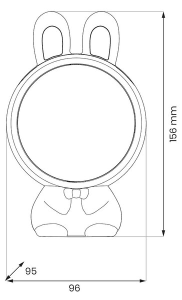Dětská lampa s projektorem Cosmonaut, 4w, 3000-9800k