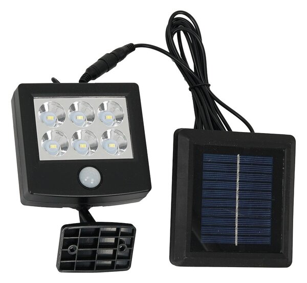 Exteriérové ​​solární LED svítidlo Depo, 1x LED 1,05w, černá