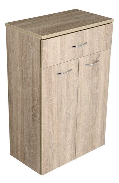 Aqualine Aqualine, ZOJA/KERAMIA FRESH skříňka spodní se zásuvkou 50x78x29cm, dub platin, 50315