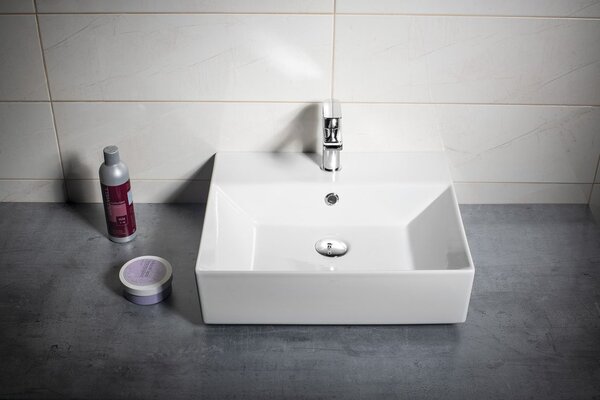 Aqualine Aqualine, SISTEMA Keramické umyvadlo 50x42cm, 10SF50051