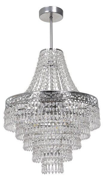 Lustr Coral, 1x křišťálové stínítko, ch